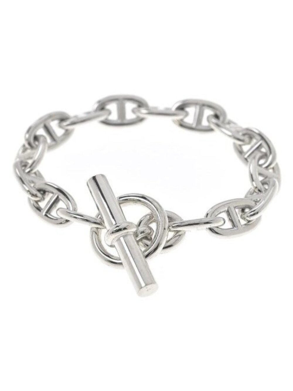 Hermes Bracelet Bangle Silver